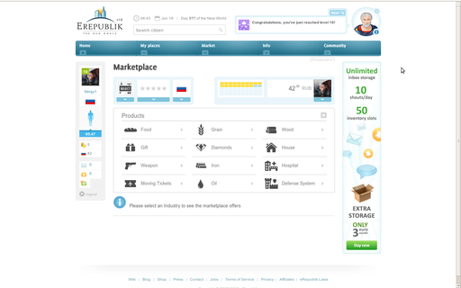 eRepublik - eRepublik - Введение в игру. Часть первая.