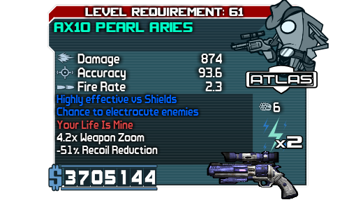 Borderlands - Pearlescent Weapon