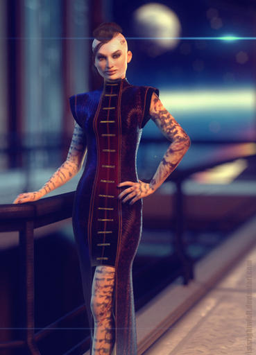 Mass Effect 3 - Джек. Фанарт